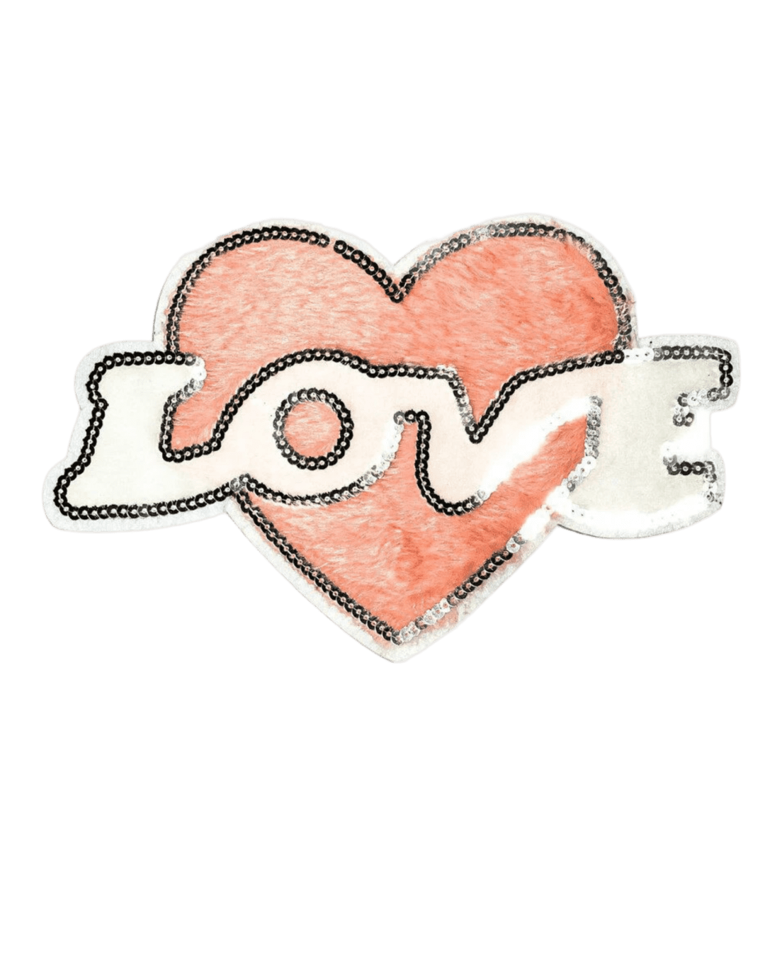 Pink Heart Fur Love patch