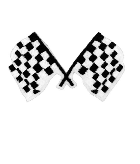 Racing Flag Embroidery Designs patch