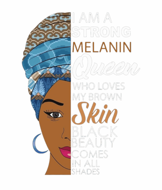 Melanin queen iron on heat transfers