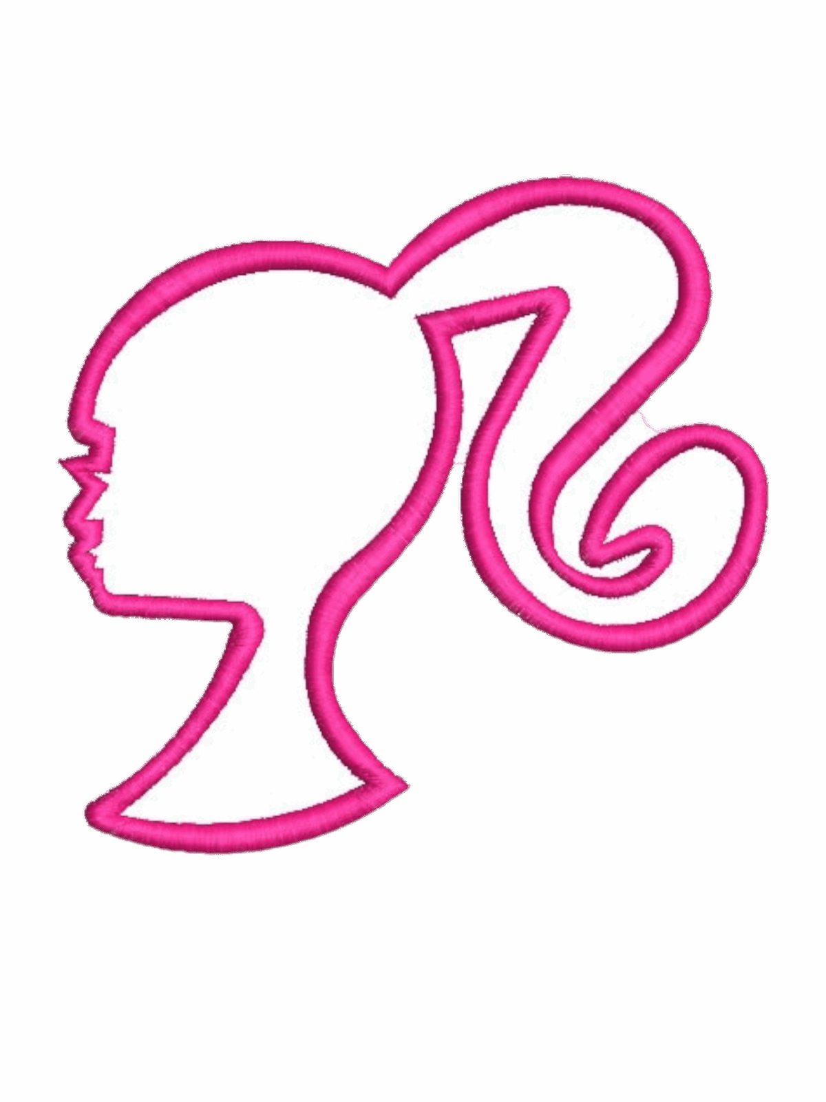 Figure Silhouette Barbie Embroidery Designs