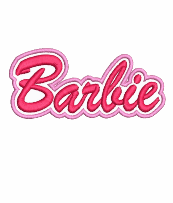Letter Barbie Embroidery patches