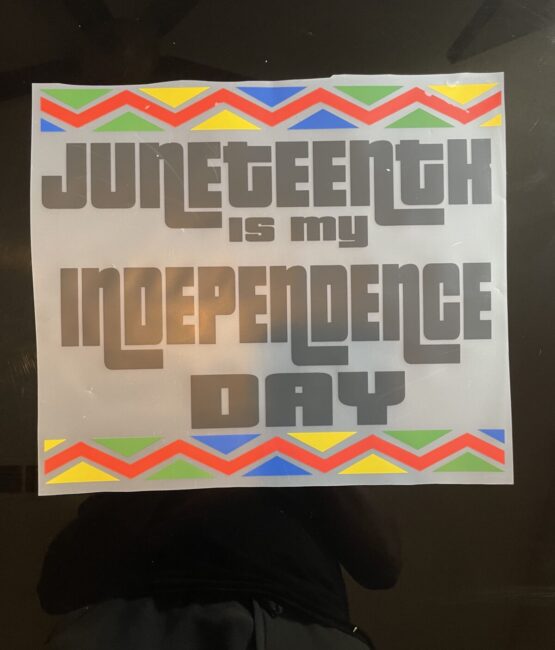 Independence day Juneteenth iron on heat transfers