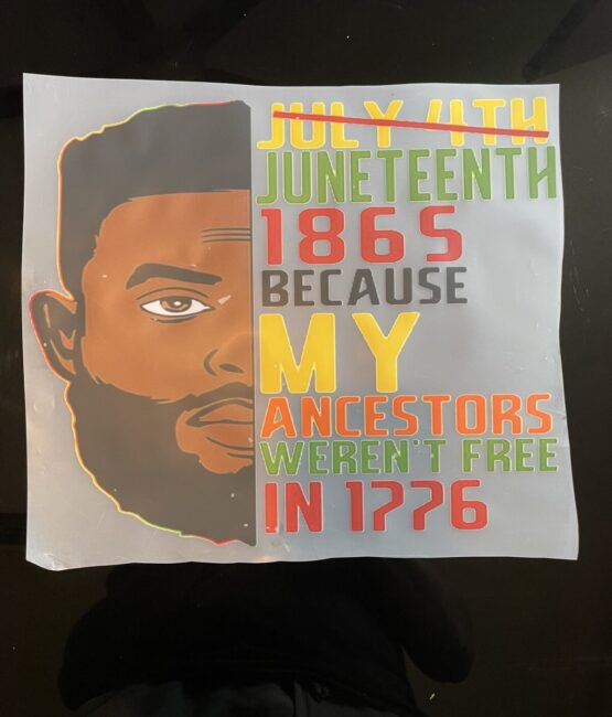 Ancestors 1965 Juneteenth iron on heat transfers