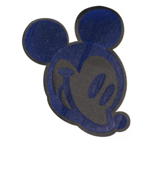 Blue mickey chenille embroidery patches