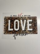 Love forever iron on heat transfers
