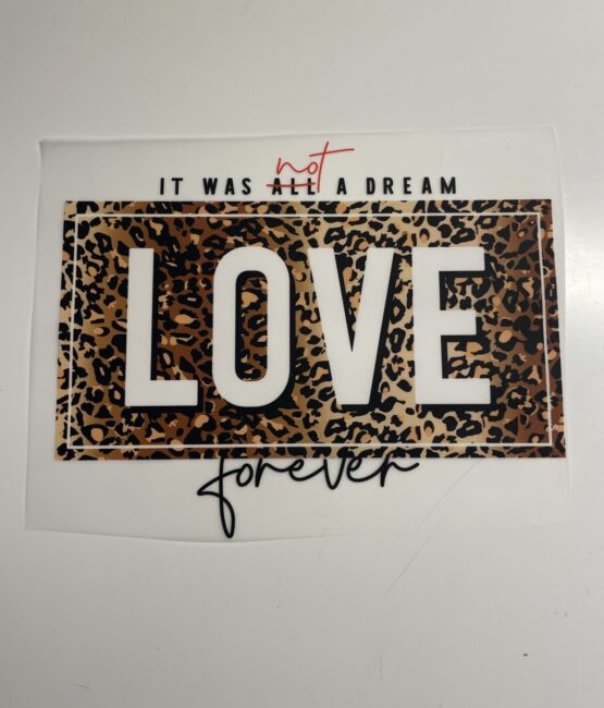 Love forever iron on heat transfers