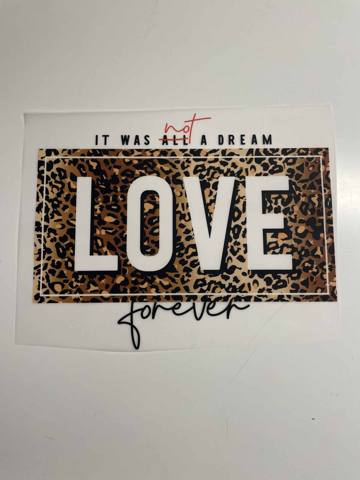 Love forever iron on heat transfers