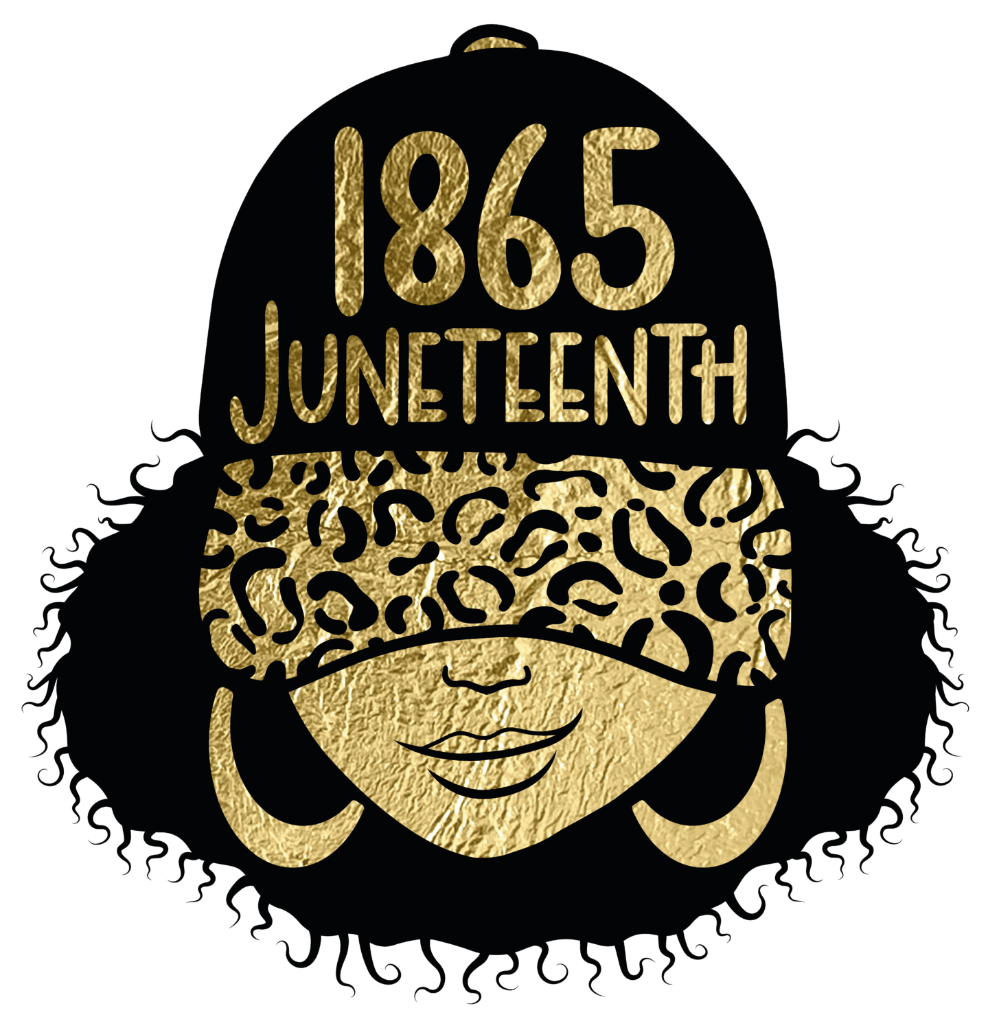 Gold Lady 1965 Juneteenth iron on heat transfers