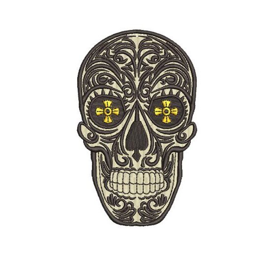 Mexican Skull Embroidery Designs