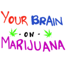 your brain on marijuana DTF iron on heat transfers