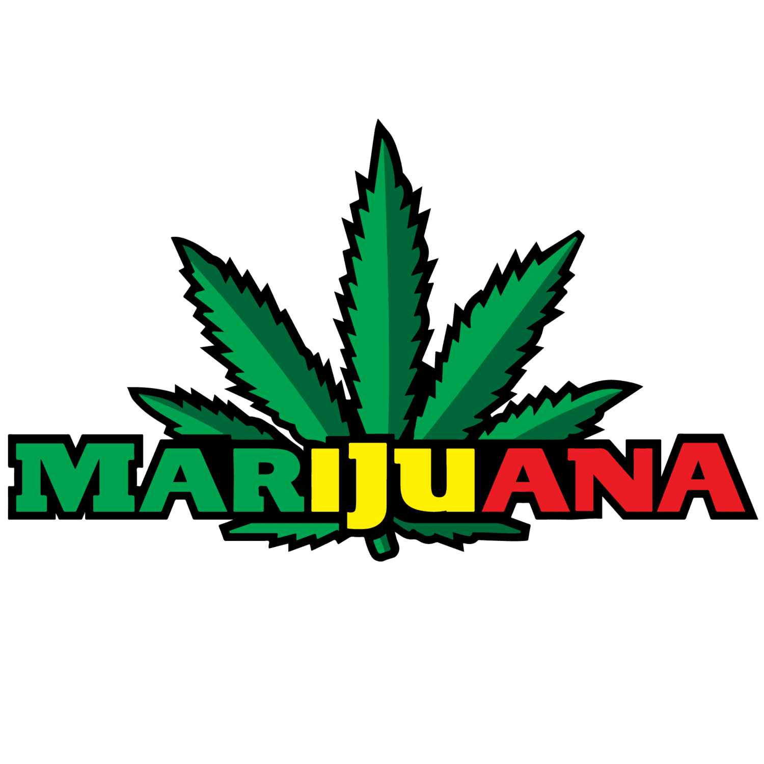 Marijuana plant DTF iron on heat transfers