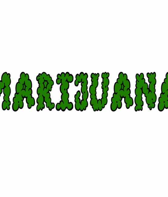 Green marijuana DTF iron on heat transfers