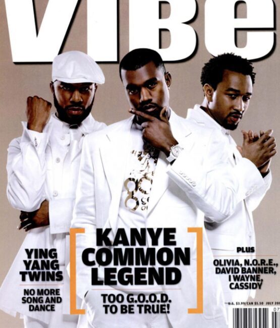 Vibe Kanye common legend Hip Hop Heat Transfers