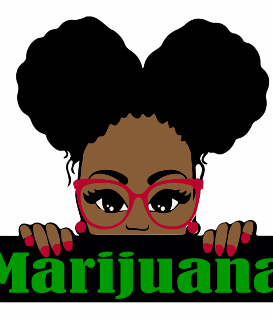 Melanin Marijuana DTF iron on heat transfers