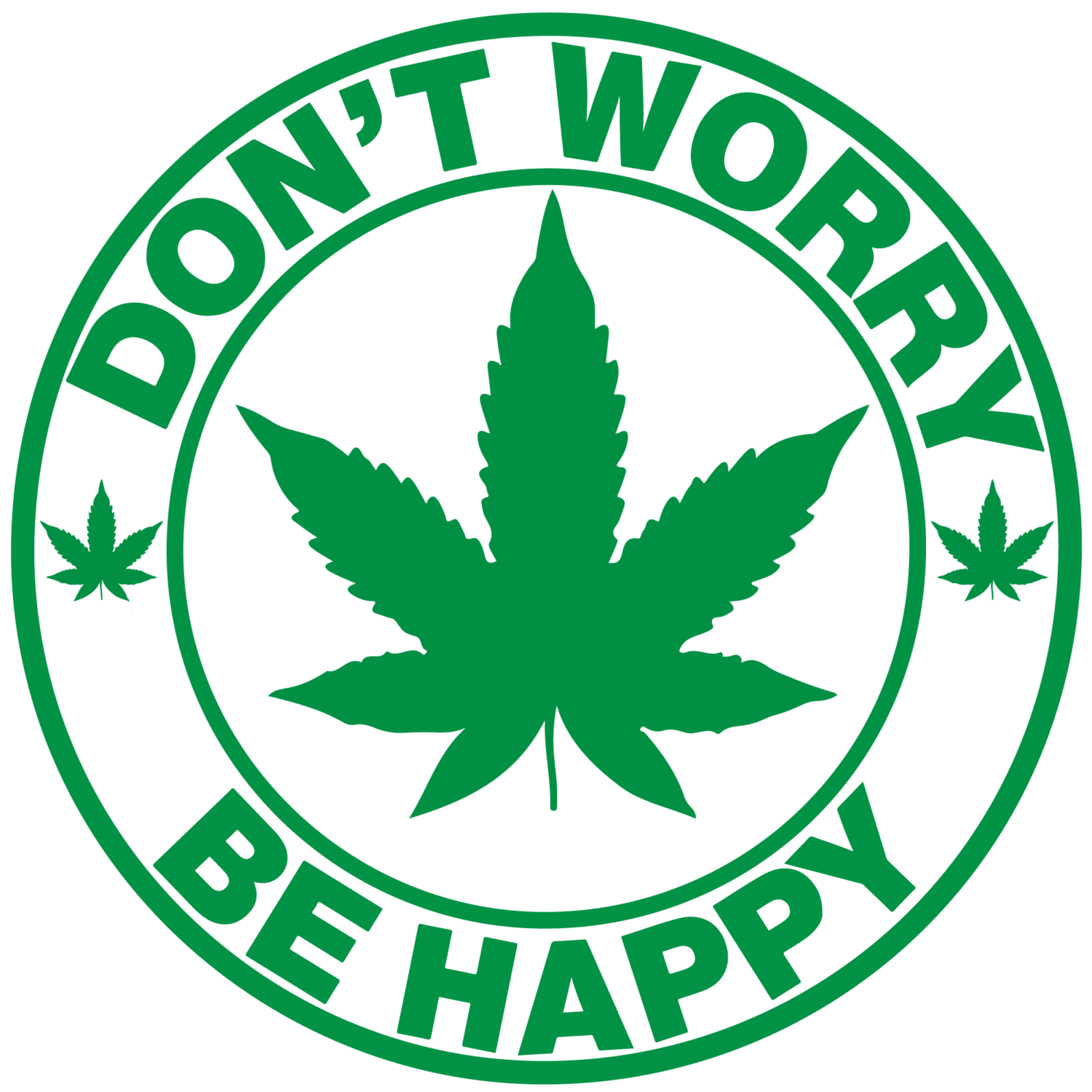 Don't worry be happy DTF iron on heat transfers