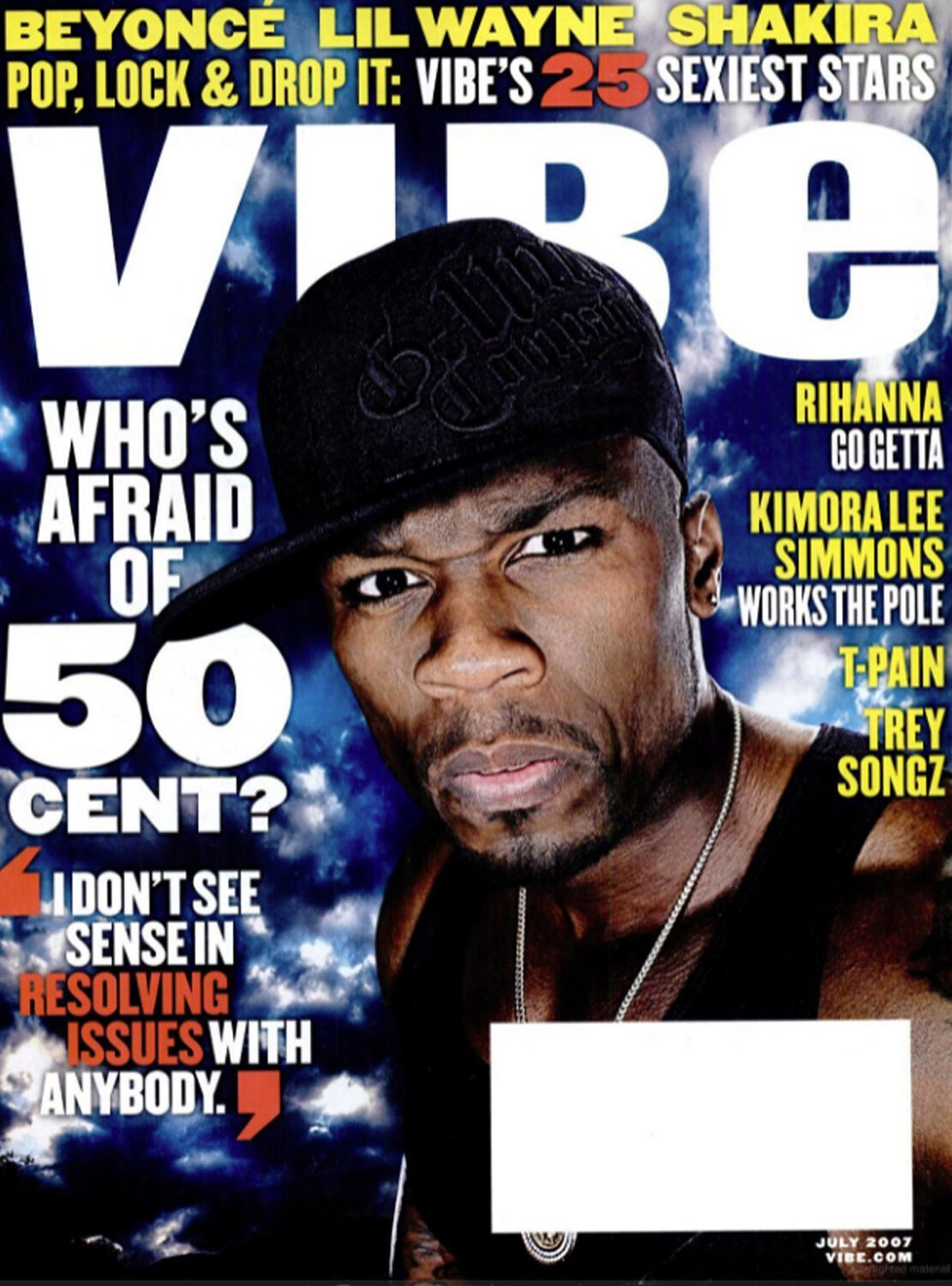 Vibe who's afraid of 50 Hip Hop Heat Transfers