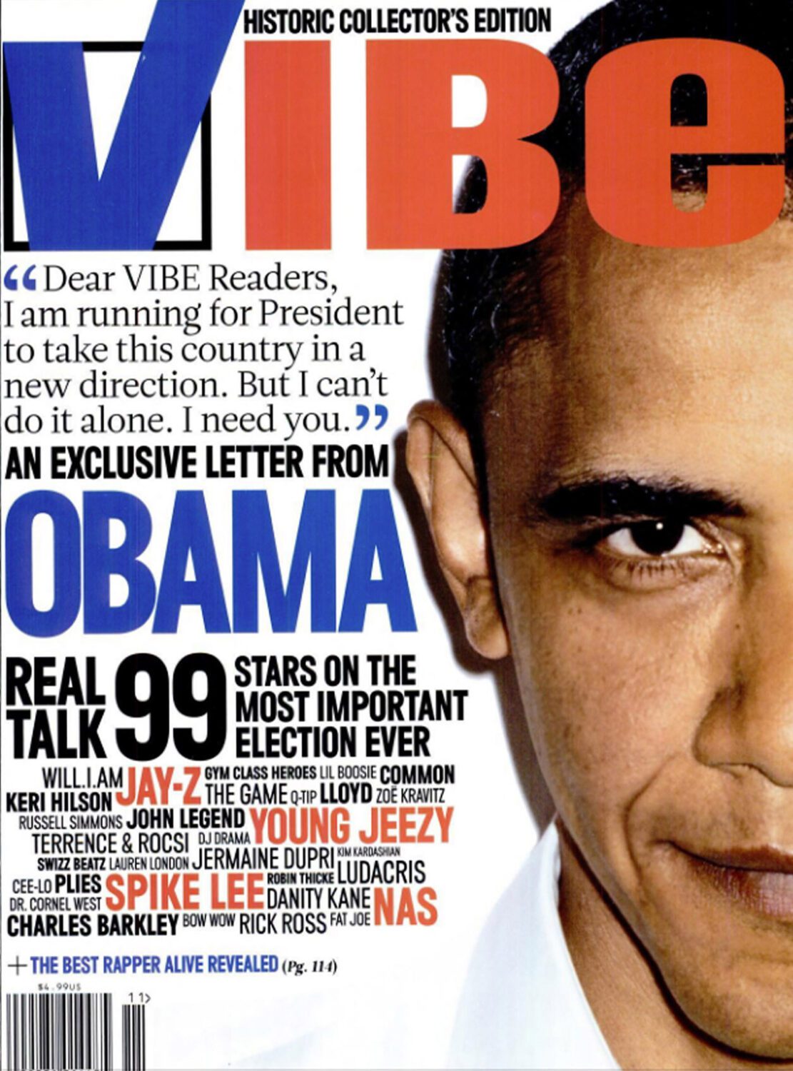 Vibe Obama Hip Hop Heat Transfers