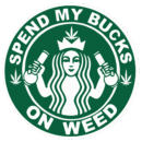 Spend my bucks on weed DTF iron on heat transfers