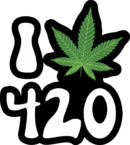 I love cannabis 420 iron on heat transfers