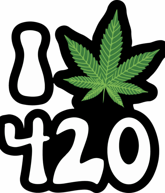 I love cannabis 420 iron on heat transfers