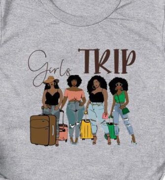 Girls trip iron on heat transfers