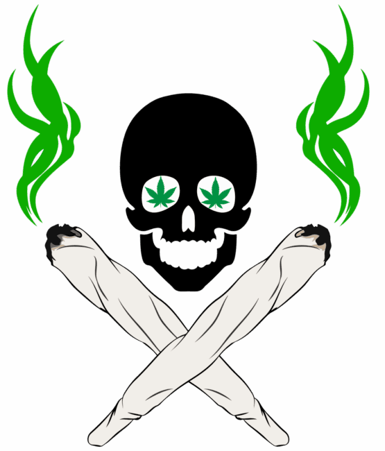 Skull blunt DTF iron on heat transfers