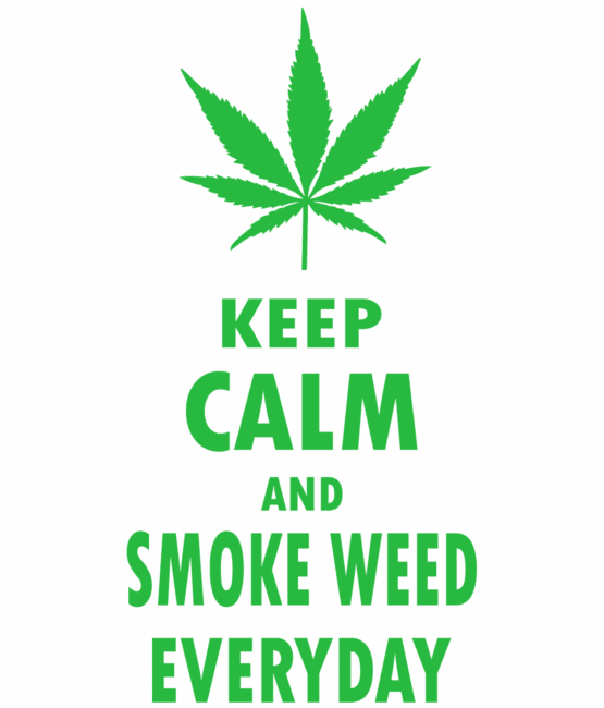 keep calm and smoke weed everyday DTF iron on heat transfers
