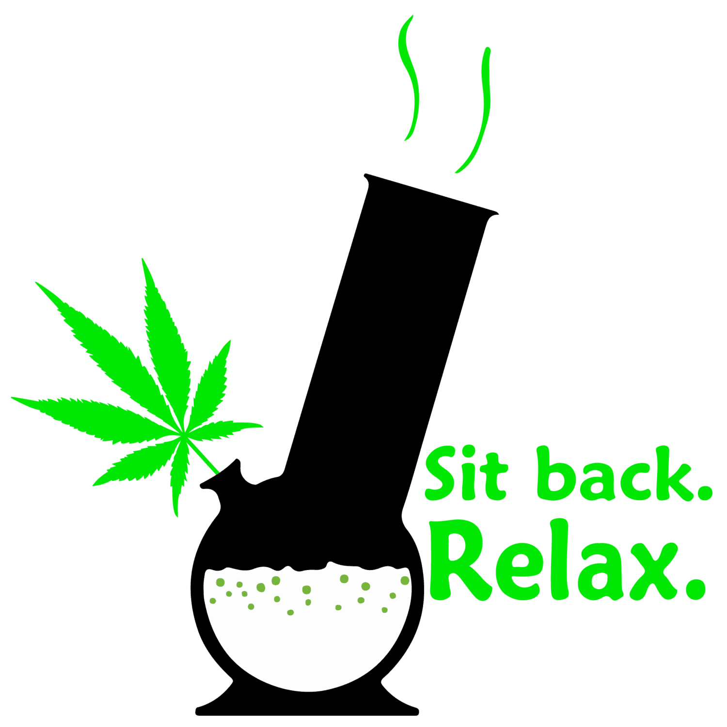 Sit back relax DTF iron on heat transfers