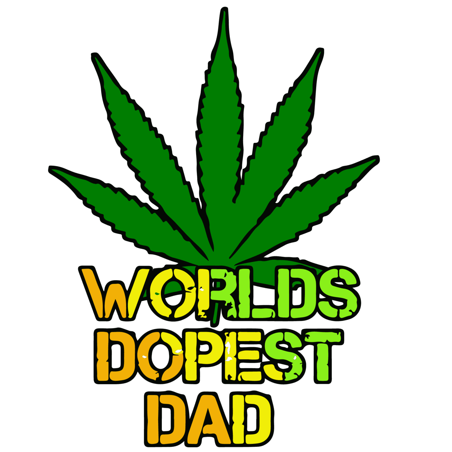 Worlds dopest dad DTF iron on heat transfers