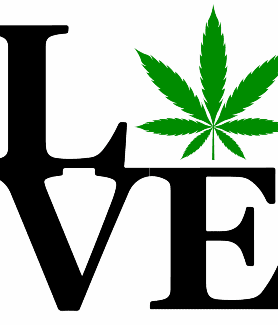 Love marijuana DTF iron on heat transfers