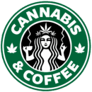 Cannabis coffee DTF iron on heat transfers