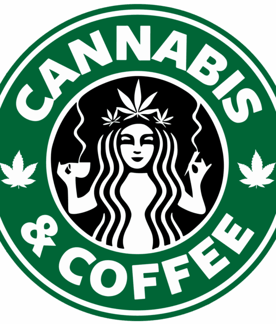 Cannabis coffee DTF iron on heat transfers