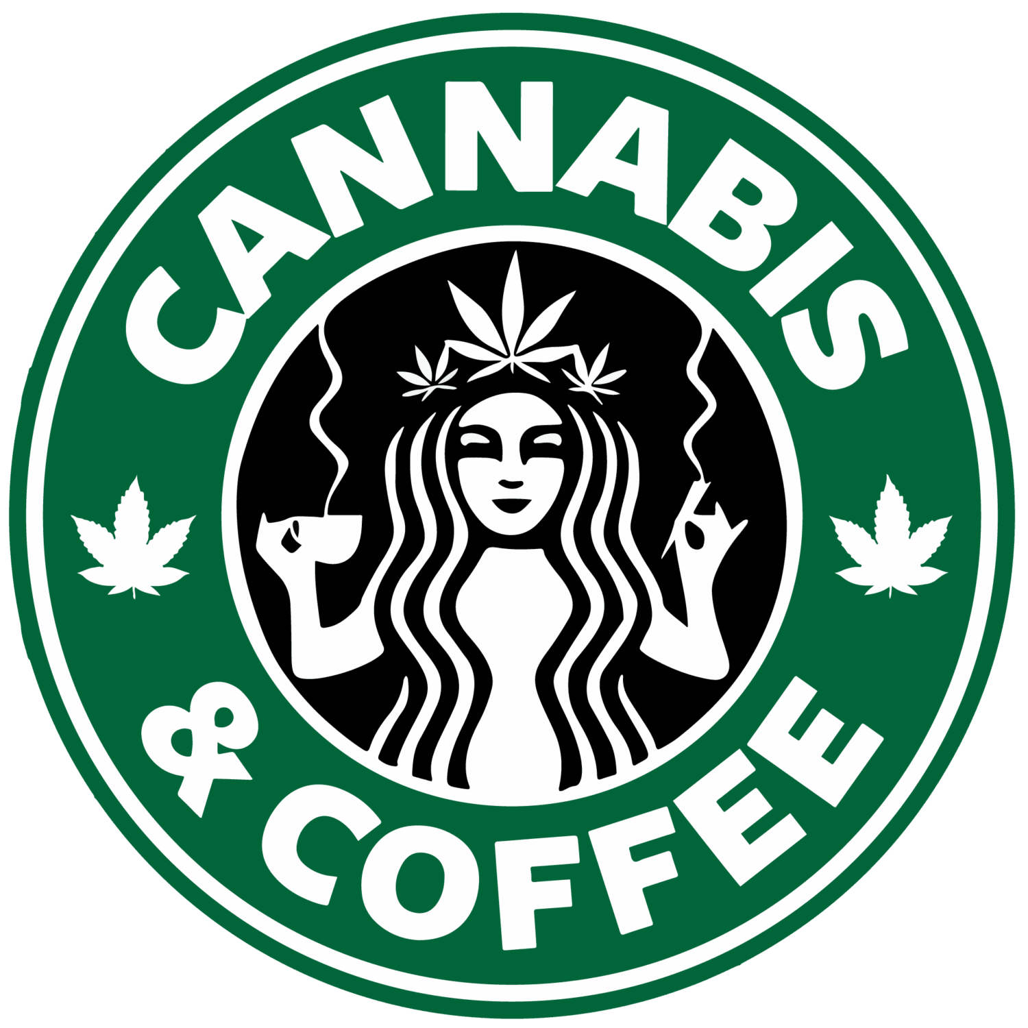 Cannabis coffee DTF iron on heat transfers