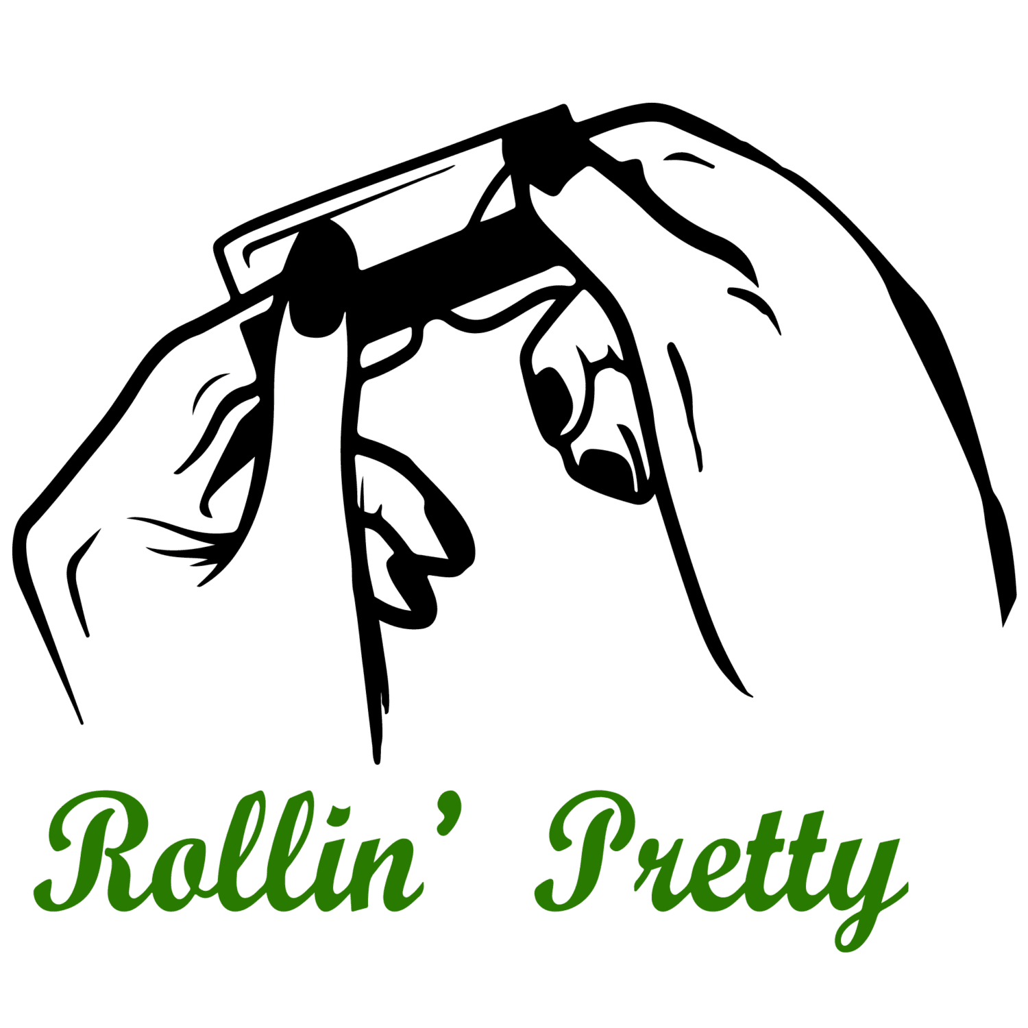 Rolling pretty DTF iron on heat transfers