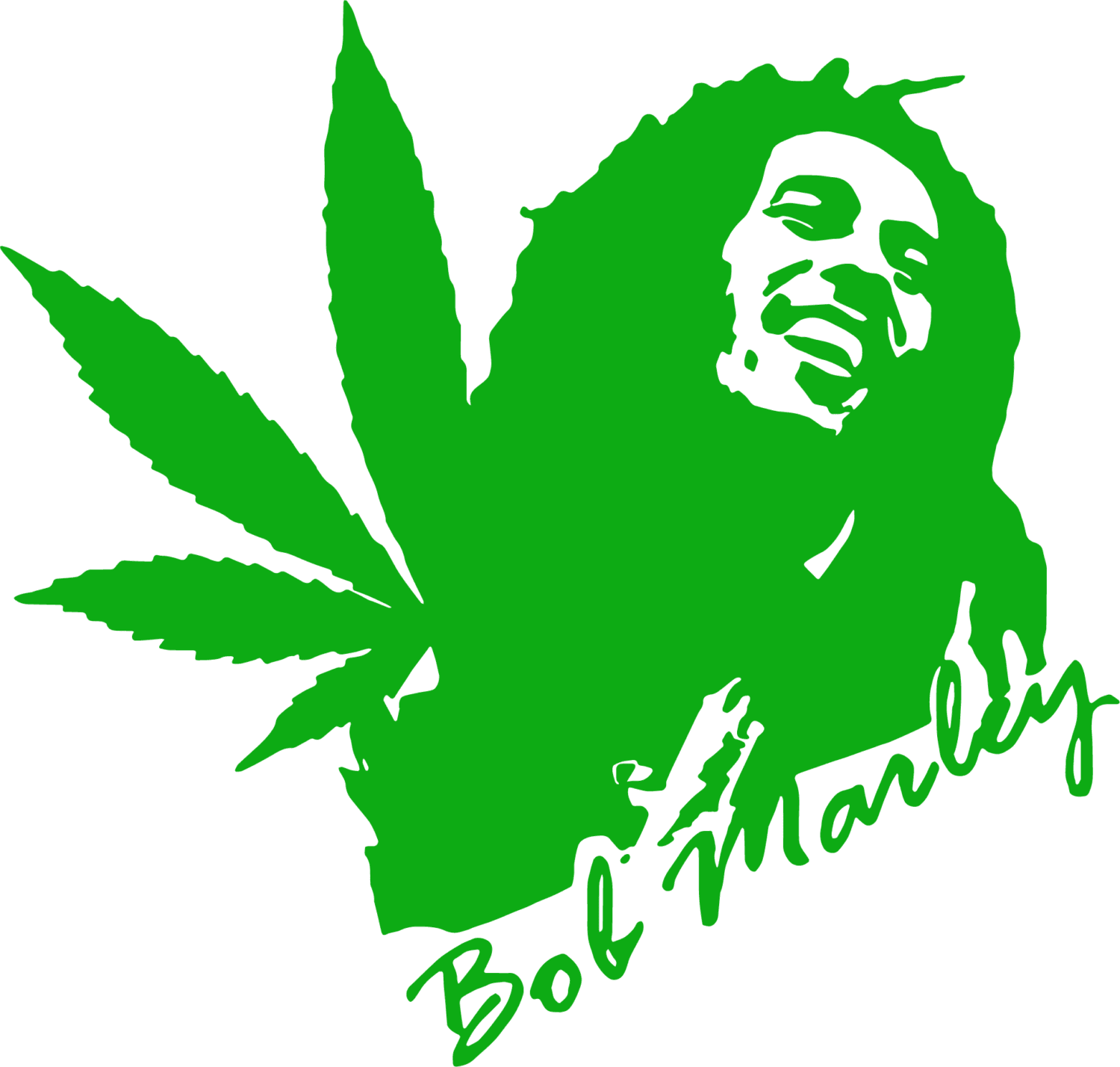 Bob Marley cannabis iron on heat transfers - Image 2