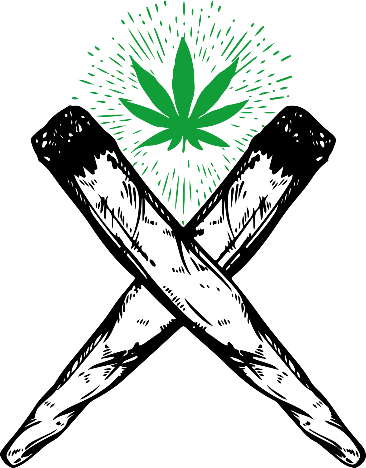 Cannabis blunt iron on heat transfers