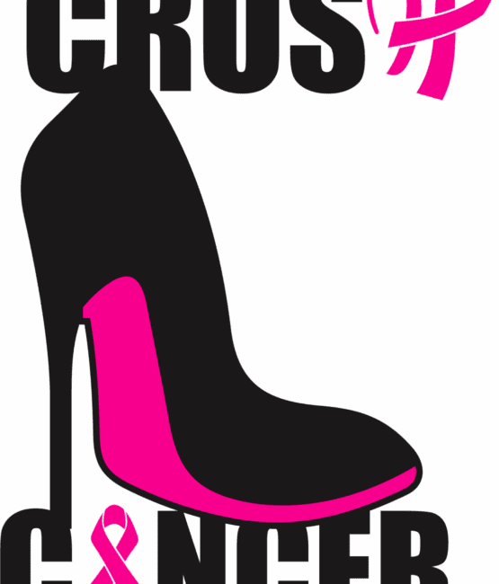 Crush cancer heel Cancer iron on heat transfers