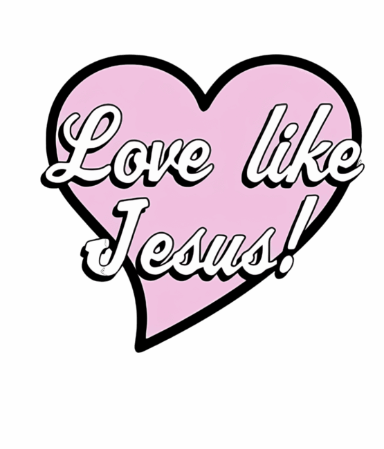Love like Jesus christian heat transfers