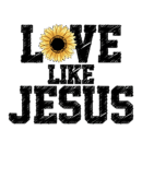 Love like Jesus christian heat transfers