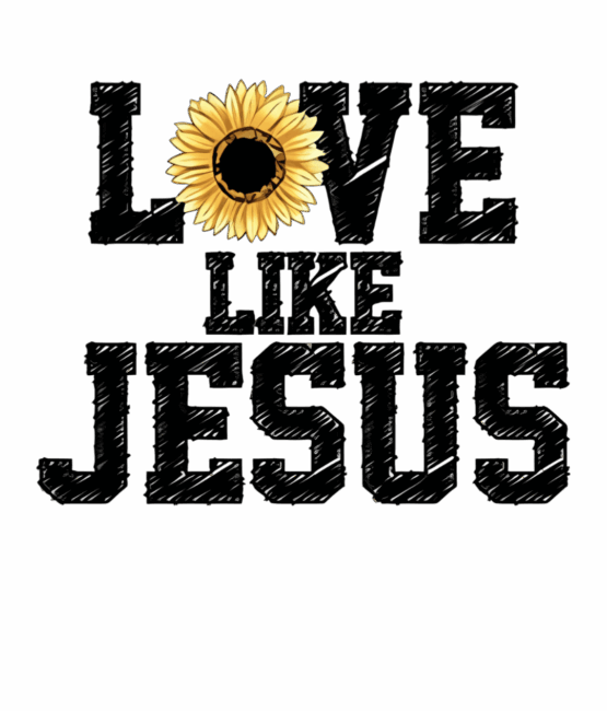 Love like Jesus christian heat transfers