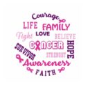 Courage awareness Cancer iron on heat transfers