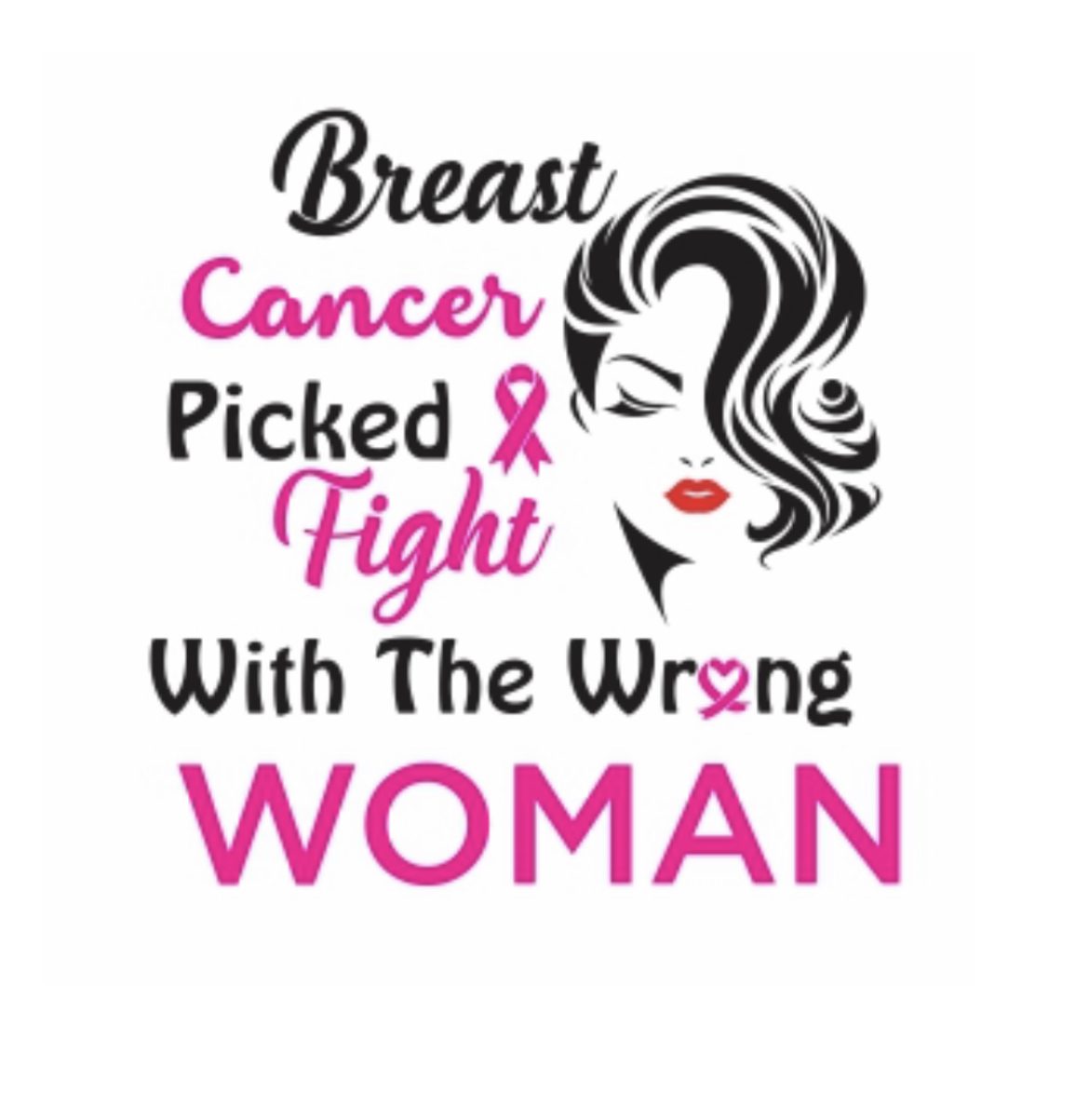 Picked fight Cancer iron on heat transfers