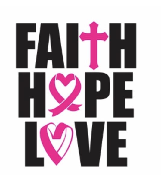 Faith hope love Cancer iron on heat transfers