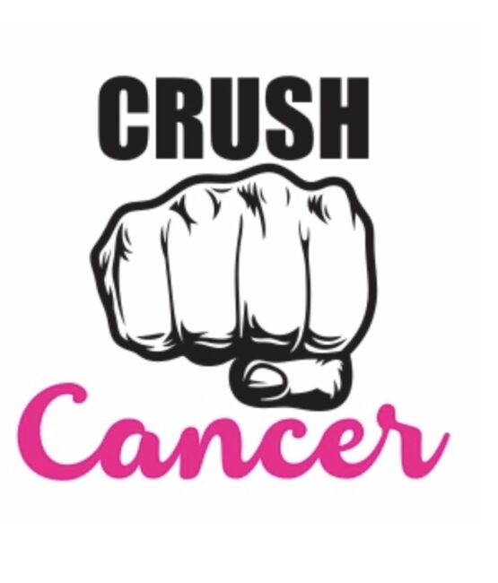 Crush cancer Fist Cancer iron on heat transfers