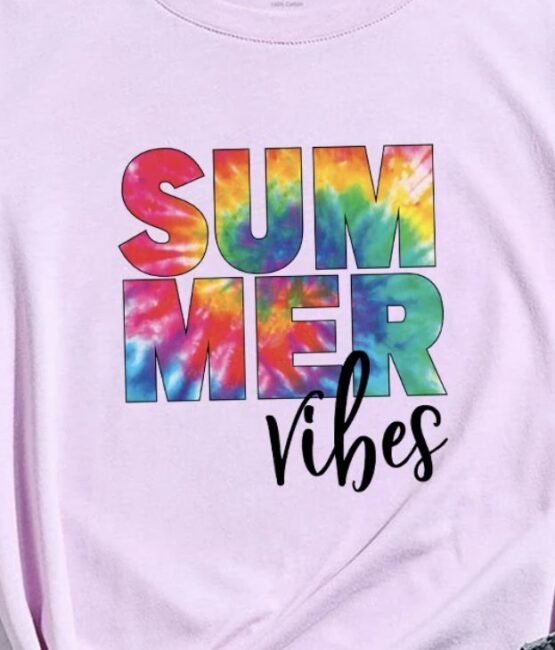 Vibes summer iron on heat transfers