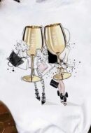Moet glass iron on heat transfers