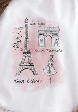 Paris tour iron on heat transfers