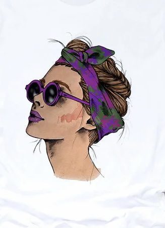 Lady Fashion iron on heat transfers