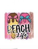 Beach life summer iron on heat transfers