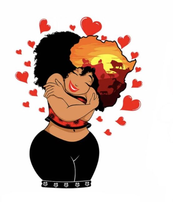 Black women Africa iron on heat transfers